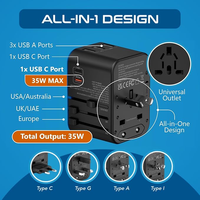 Travel Essential universal travel adapter3
